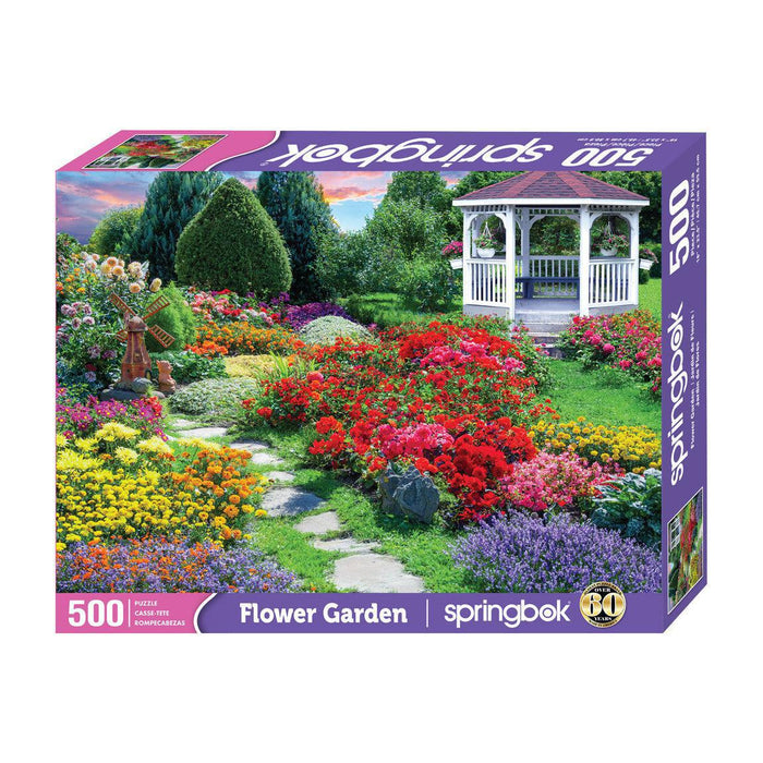 Flower Garden 500 Piece Jigsaw Puzzle Springbok - for just $17.99! 