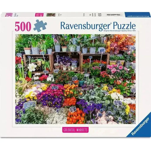Flower Market France 500 Piece Jigsaw Puzzle Ravensburger - for just $19.99! 