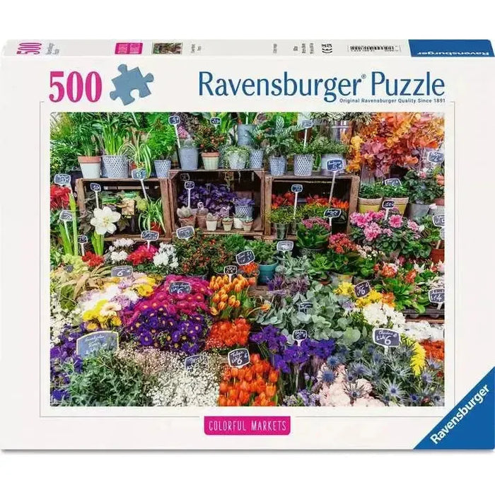 Flower Market France 500 Piece Jigsaw Puzzle Ravensburger - for just $19.99! 