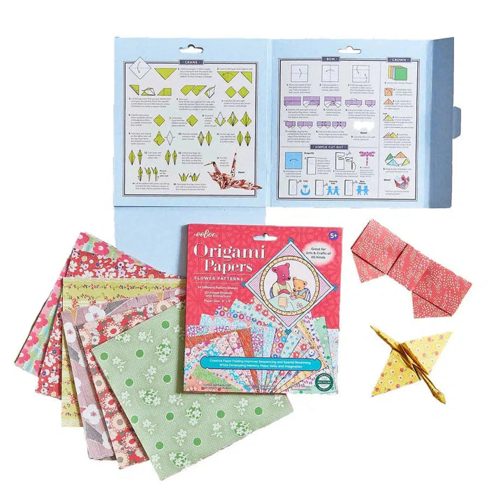 Flower Patterns Origami Papers Kit eeBoo - for just $13.99! 