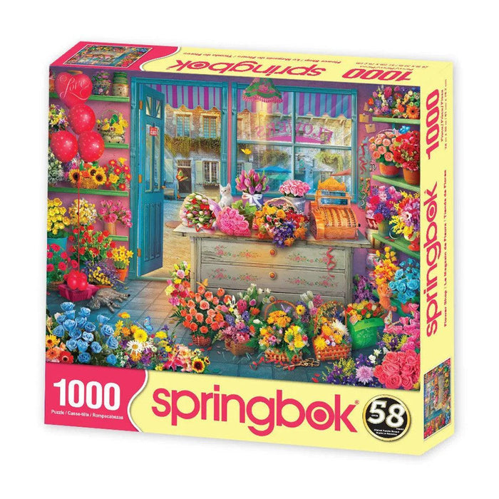 Flower Shop 1000 Piece Jigsaw Puzzle Springbok - for just $19.99! 