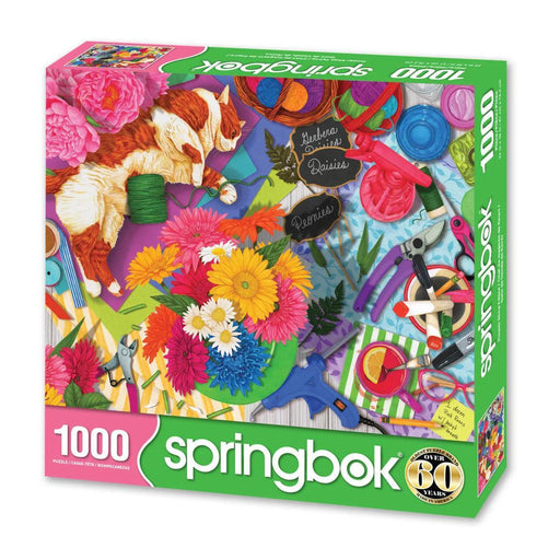 Flower Shop Feline 1000 Piece Jigsaw Puzzle Springbok - for just $19.99! 