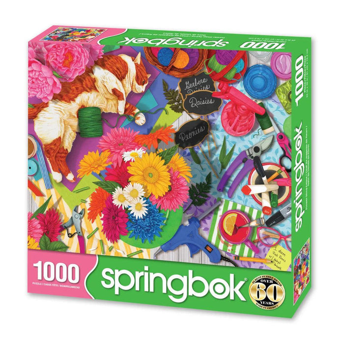 Flower Shop Feline 1000 Piece Jigsaw Puzzle Springbok - for just $19.99! 
