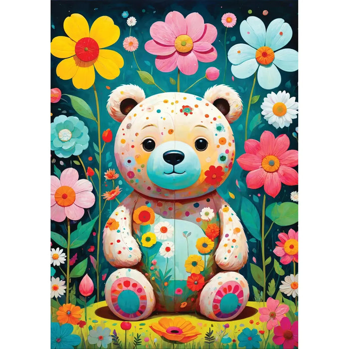 Flower Teddy 1000 Piece Jigsaw Puzzle Enjoy - for just $24.99! 