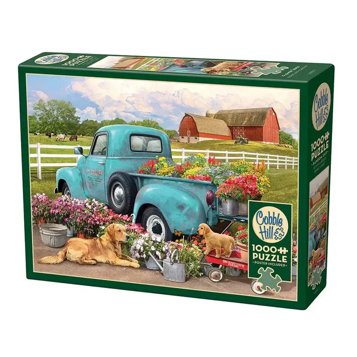 Flower Truck 1000 Piece Jigsaw Puzzle Cobble Hill - for just $20.99! 