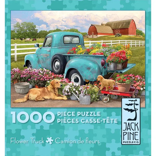 Flower Truck 1000 Piece Jigsaw Puzzle Jack Pine - for just $14.99! 