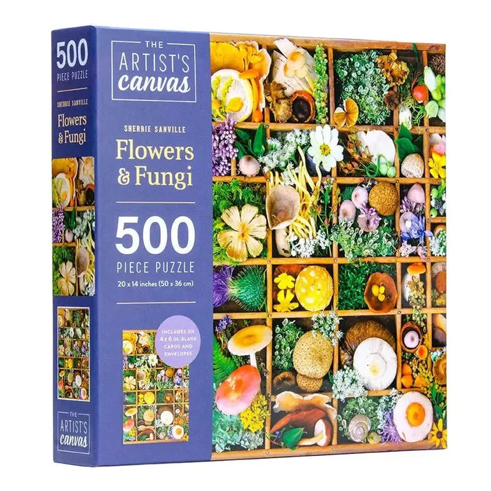 Flowers & Fungi 500 Piece Jigsaw Puzzle Insights - for just $17.99! 