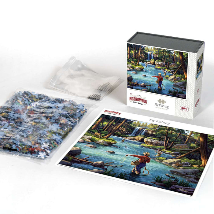 Fly Fishing 500 Piece Jigsaw Puzzle Boardwalk - for just $21.99! 