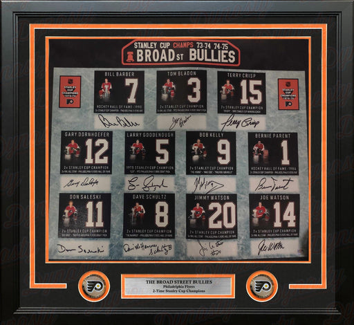 Broad Street Bullies Philadelphia Flyers Autographed 16" x 20" Framed Hockey Photo - 11 Autographs - for just $349.99! 