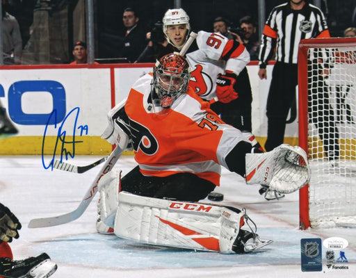 Carter Hart Philadelphia Flyers First Career Shutout Autographed NHL Hockey Photo - for just $29! 