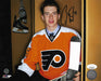 Carter Hart Locker Room Philadelphia Flyers Autographed 8" x 10" Hockey Photo - for just $29! 