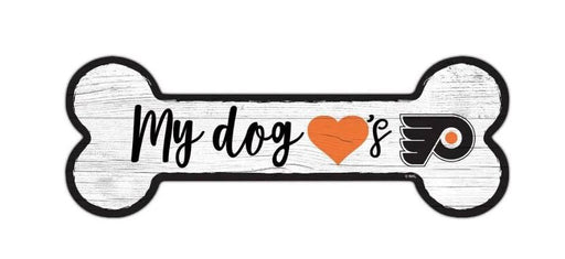 Philadelphia Flyers Hockey Dog Bone Wooden Sign - for just $12.99! 