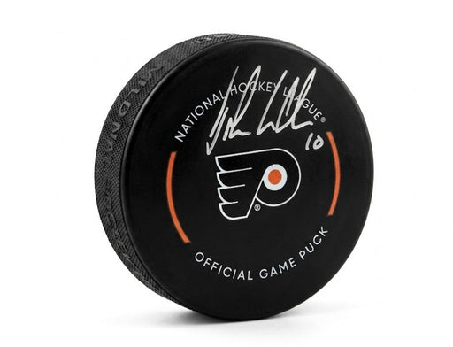 John LeClair Philadelphia Flyers Autographed Game Model Hockey Puck - for just $79.99! 