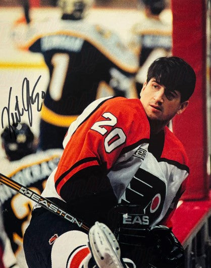 Keith Jones in Action Philadelphia Flyers Autographed 8" x 10" Hockey Photo - for just $39.99! 