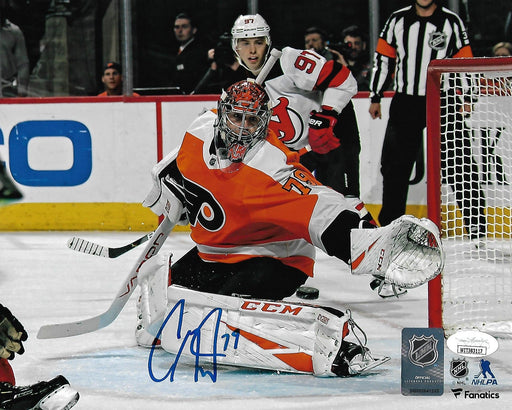 Carter Hart Philadelphia Flyers First Career Shutout Autographed NHL Hockey Photo - for just $29! 