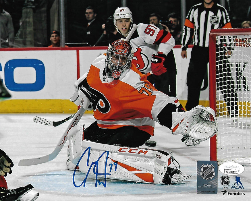 Carter Hart Philadelphia Flyers First Career Shutout Autographed NHL Hockey Photo - for just $29! 