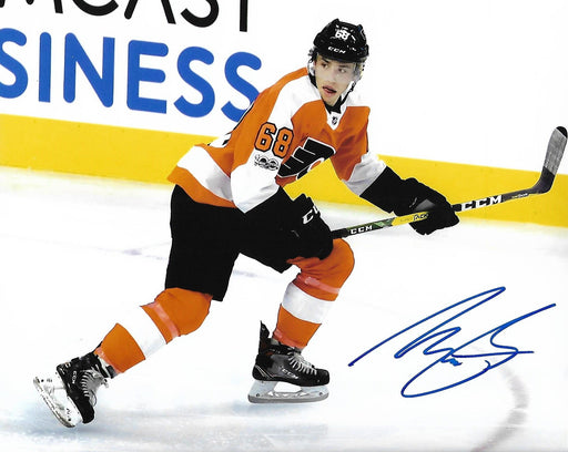 Morgan Frost in Action Autographed Philadelphia Flyers Hockey Photo - for just $9! 