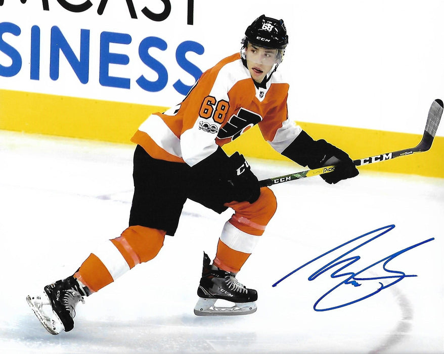 Morgan Frost in Action Autographed Philadelphia Flyers Hockey Photo - for just $9! 