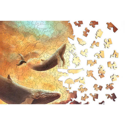 Flying Whales 250 Piece Wooden Jigsaw Puzzle Geek Toys - for just $49.99! 