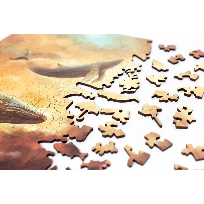 Flying Whales 250 Piece Wooden Jigsaw Puzzle Geek Toys - for just $49.99! 