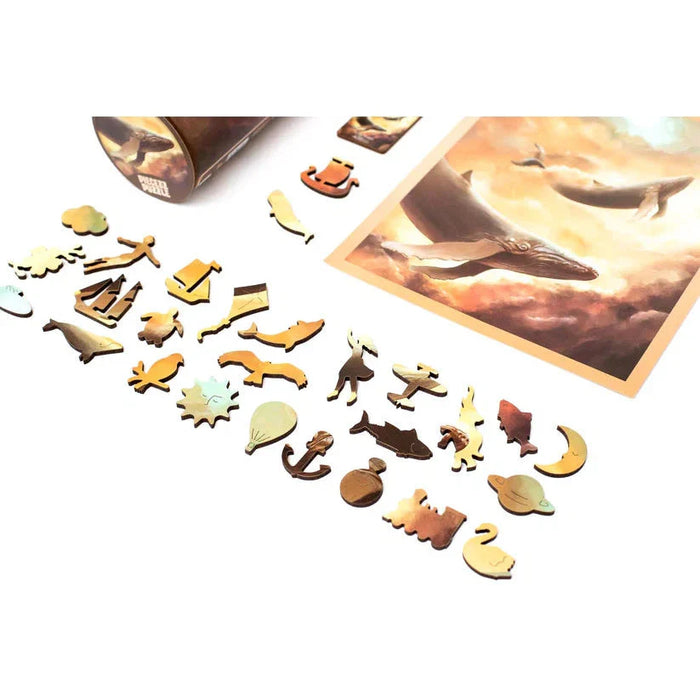 Flying Whales 250 Piece Wooden Jigsaw Puzzle Geek Toys - for just $49.99! 