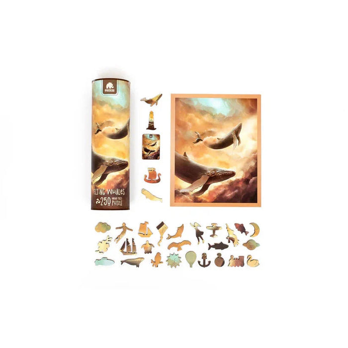 Flying Whales 250 Piece Wooden Jigsaw Puzzle Geek Toys - for just $49.99! 