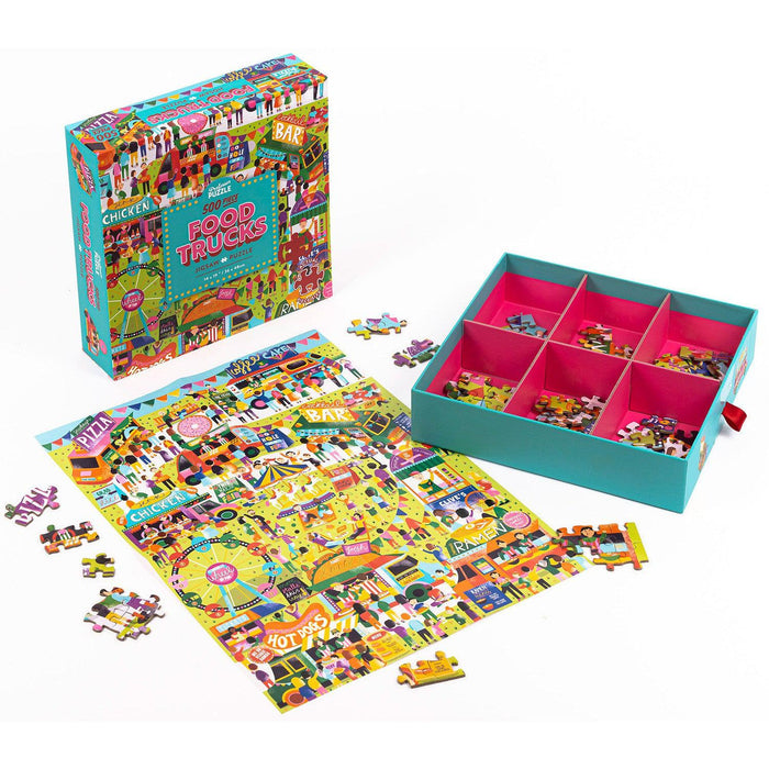 Food Trucks 500 Piece Jigsaw Puzzle Professor Puzzle - for just $17.99! 