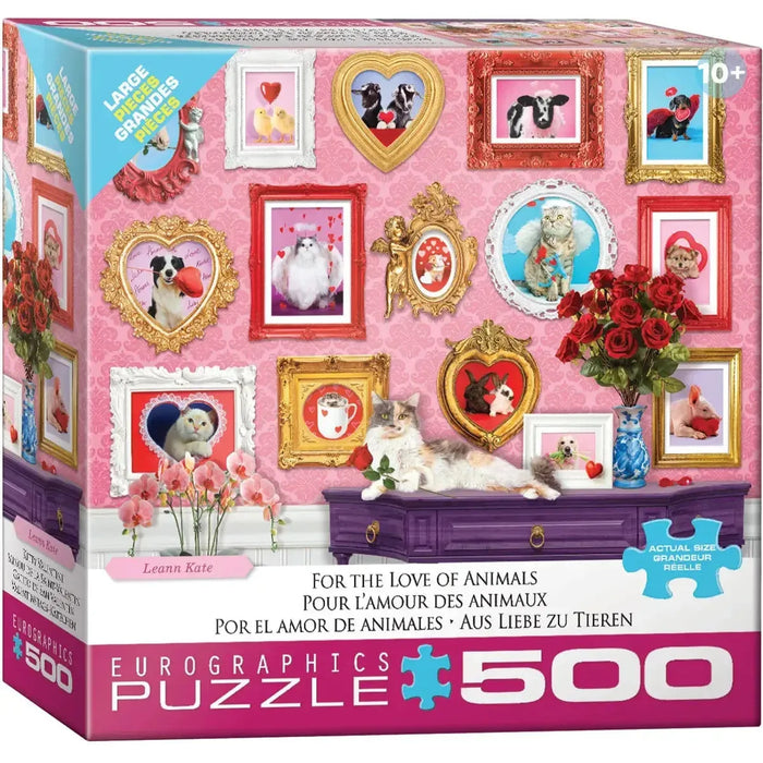 For the Love of Animals 500 Piece Jigsaw Puzzle Eurographics - for just $17.99! 
