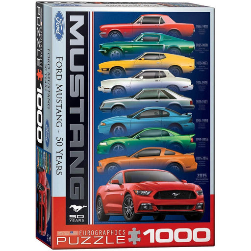 Ford Mustang 50 Years 1000 Piece Jigsaw Puzzle Eurographics - for just $19.99! 