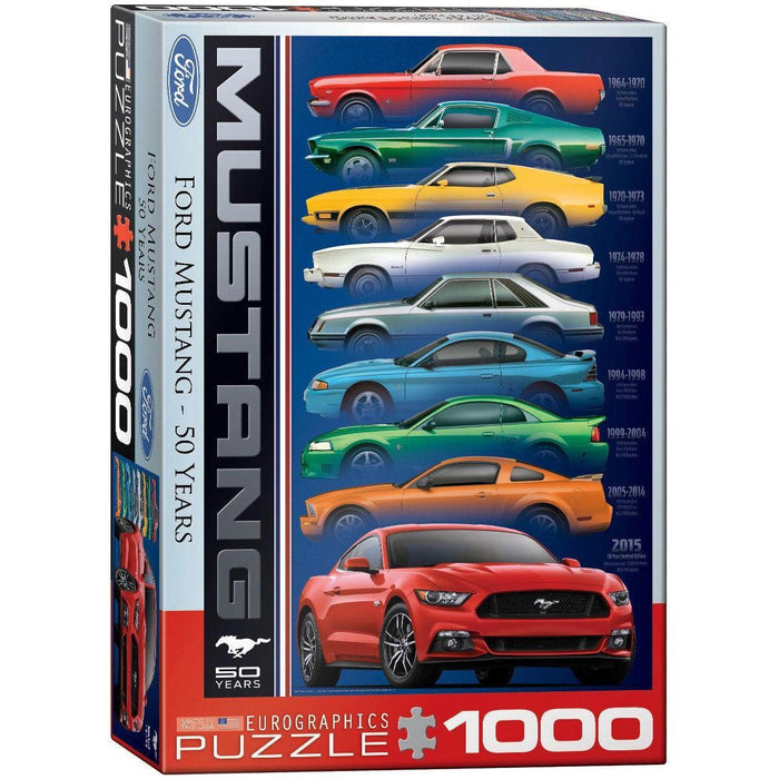 Ford Mustang 50 Years 1000 Piece Jigsaw Puzzle Eurographics - for just $21.99! 