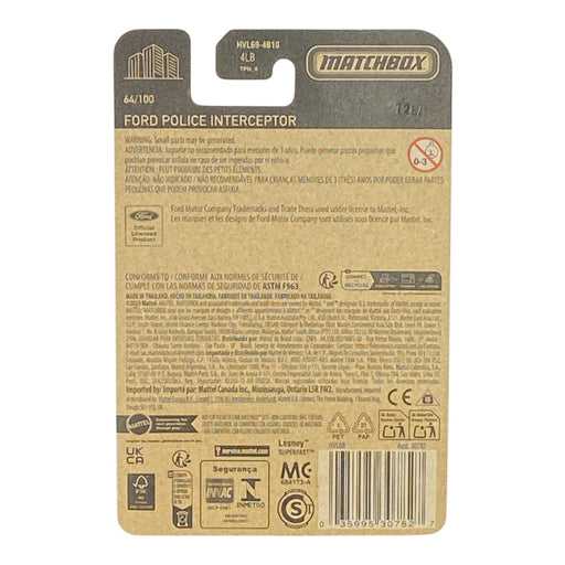 Matchbox Ford Police Interceptor - Matchbox Series 64/100 - for just $1.79! 