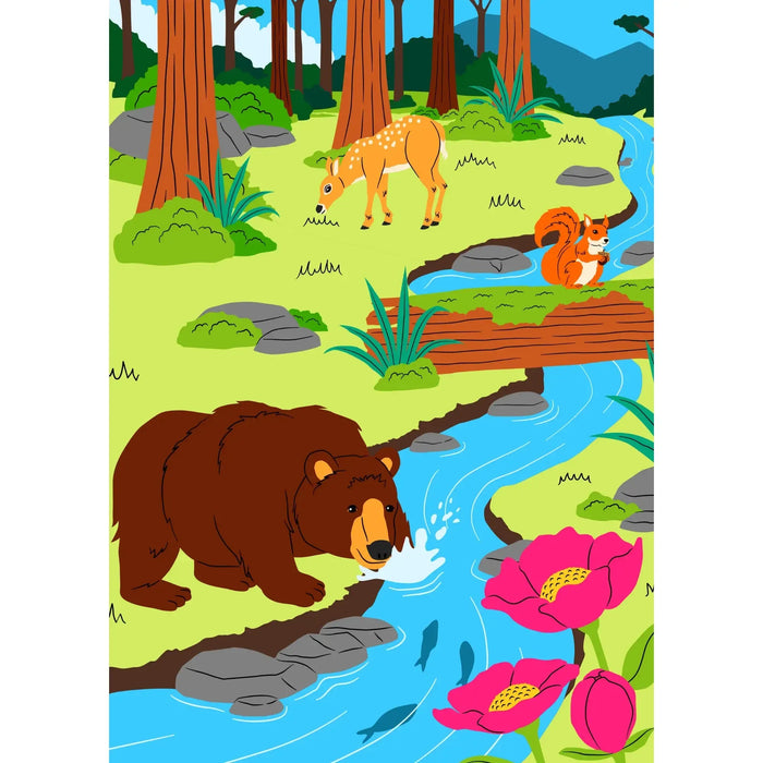 Forest Friends 99 Piece Mini Jigsaw Puzzle Puzzledly - for just $9.99! 
