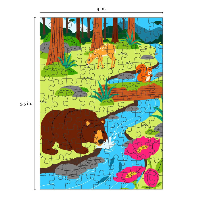 Forest Friends 99 Piece Mini Jigsaw Puzzle Puzzledly - for just $9.99! 