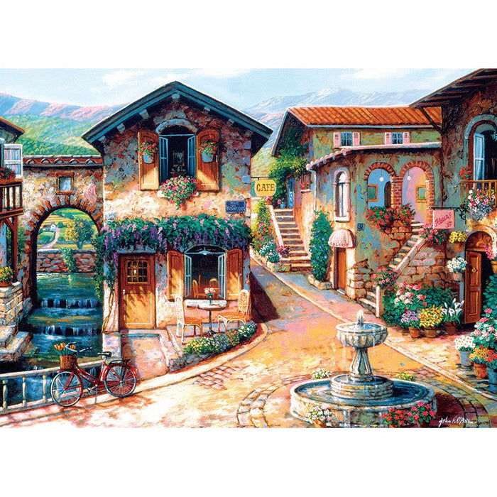 Fountain on the Square 1000 Piece Jigsaw Puzzle Cobble Hill - for just $19.99! 