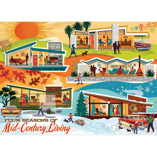Four Seasons of Mid-Century Living 500 Piece Jigsaw Puzzle Cobble Hill - for just $17.99! 