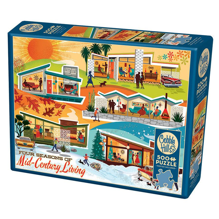 Four Seasons of Mid-Century Living 500 Piece Jigsaw Puzzle Cobble Hill - for just $17.99! 