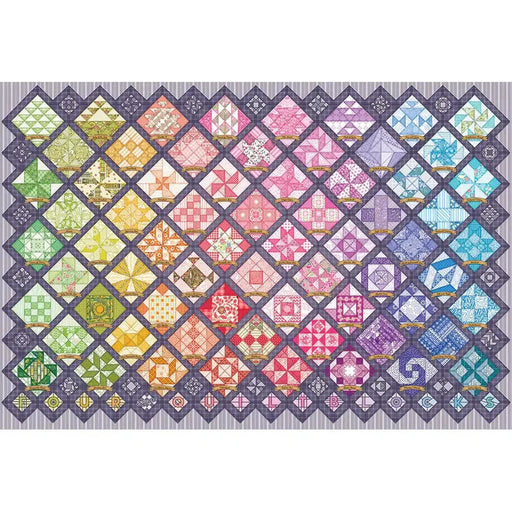 Four Square Quilt Blocks 2000 Piece Jigsaw Puzzle Cobble Hill - for just $29.99! 