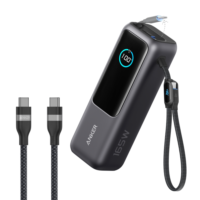 Anker Laptop Power Bank (25K, 165W, Built-In and Retractable Cables) - for just $119.99! 