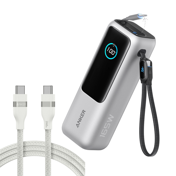 Anker Laptop Power Bank (25K, 165W, Built-In and Retractable Cables) - for just $119.99! 