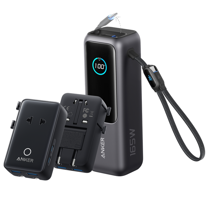Anker Laptop Power Bank (25K, 165W, Built-In and Retractable Cables) - for just $119.99! 