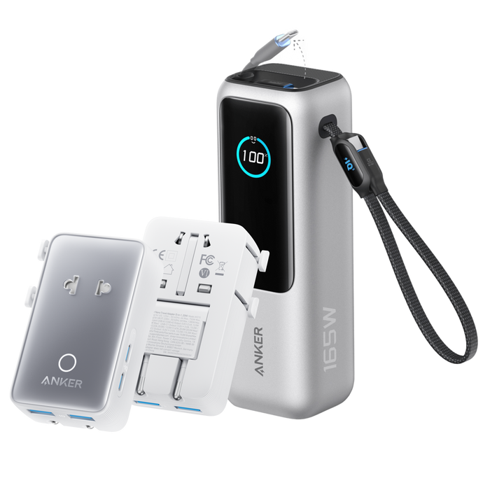 Anker Laptop Power Bank (25K, 165W, Built-In and Retractable Cables) - for just $119.99! 
