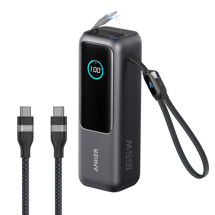 Anker Laptop Power Bank (25K, 165W, Built-In and Retractable Cables) - for just $119.99! 
