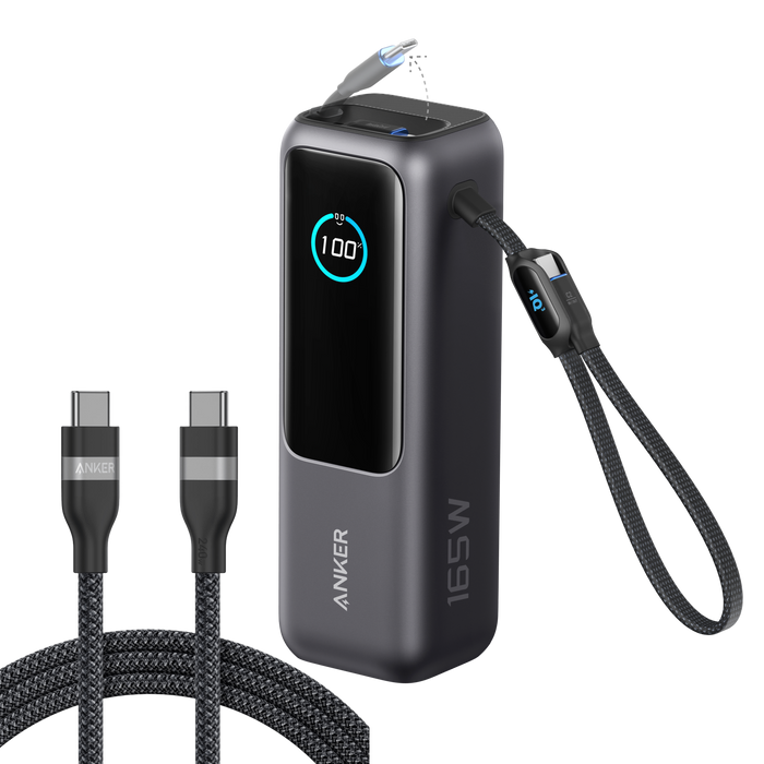 Anker Laptop Power Bank (25K, 165W, Built-In and Retractable Cables) - for just $119.99! 