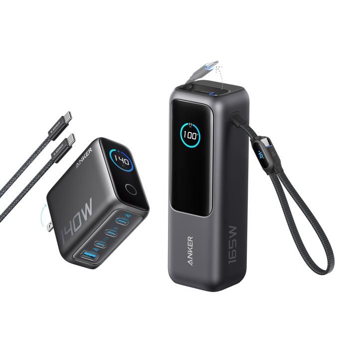 Anker Laptop Power Bank (25K, 165W, Built-In and Retractable Cables) - for just $119.99! 