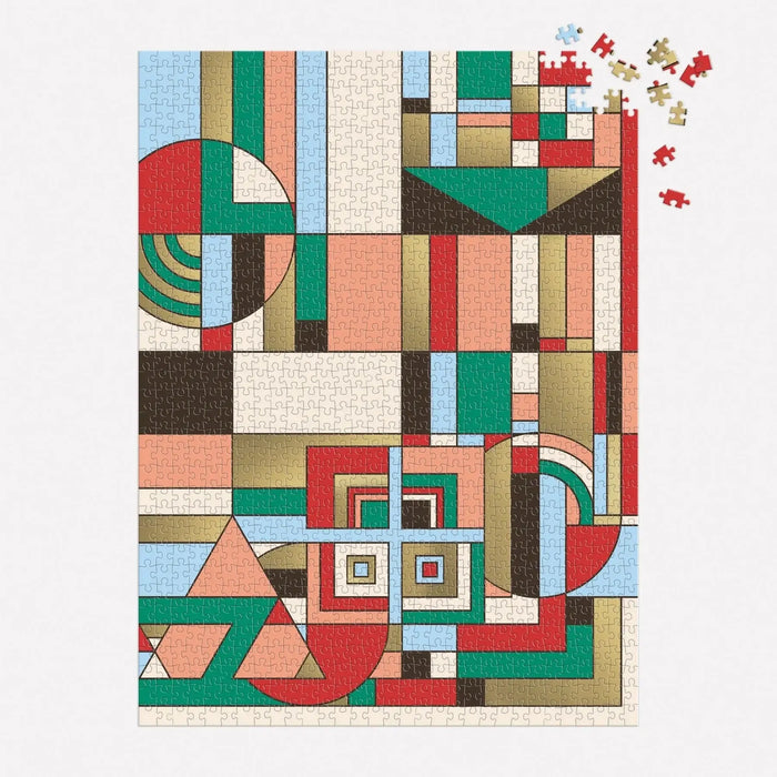 Frank Lloyd Wright December Gifts 1000 Piece Foil Jigsaw Puzzle Galison - for just $21.99! 