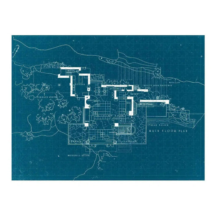 Frank Lloyd Wright Fallingwater Double-Sided 500 Piece Jigsaw Puzzle Galison - for just $17.99! 