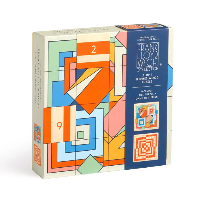 Frank Lloyd Wright Imperial Hotel 2-in-1 Sliding Wood Puzzle Galison - for just $24.99! 