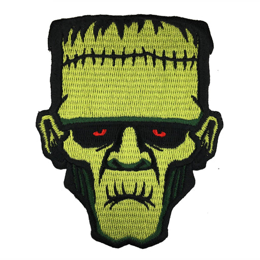 Frankenstein’s Monster Head Embroidered Patch: Iron-on - for just $9! 