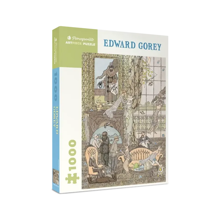 Frawgge Mfrg. Co. by Edward Gorey 1000 Piece Jigsaw Puzzle Pomegranate - for just $24.99! 
