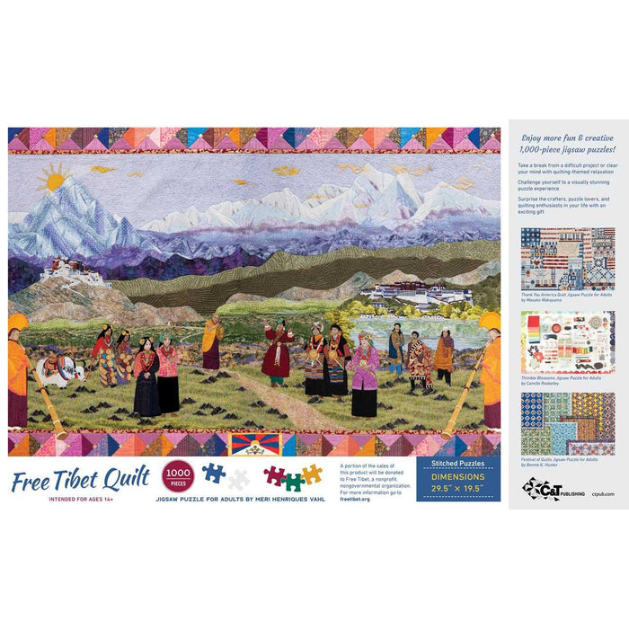 Free Tibet Quilt 1000 Piece Jigsaw Puzzle C&T - for just $24.99! 